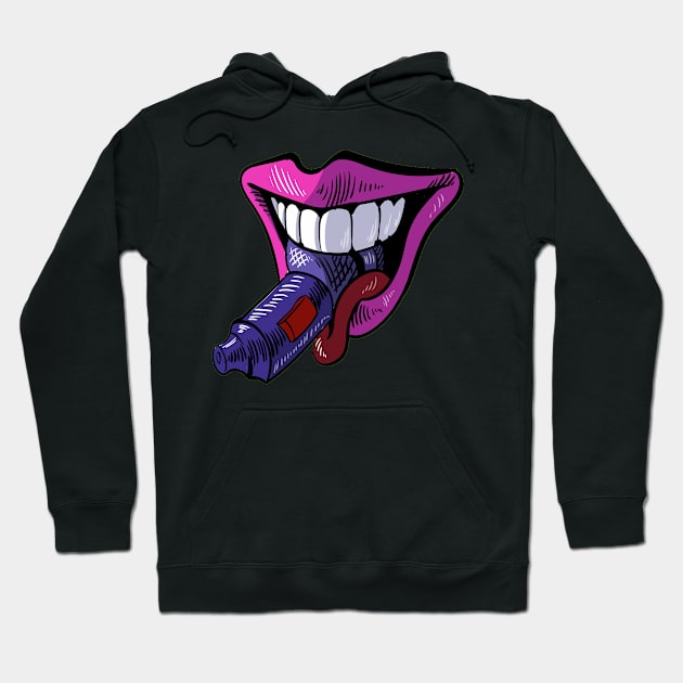 Gag On This Updated Mouth Hoodie by Gag On This